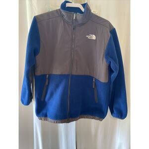 The North Face Boys Full Zip Fleece Aqua Gray Size XL Boys